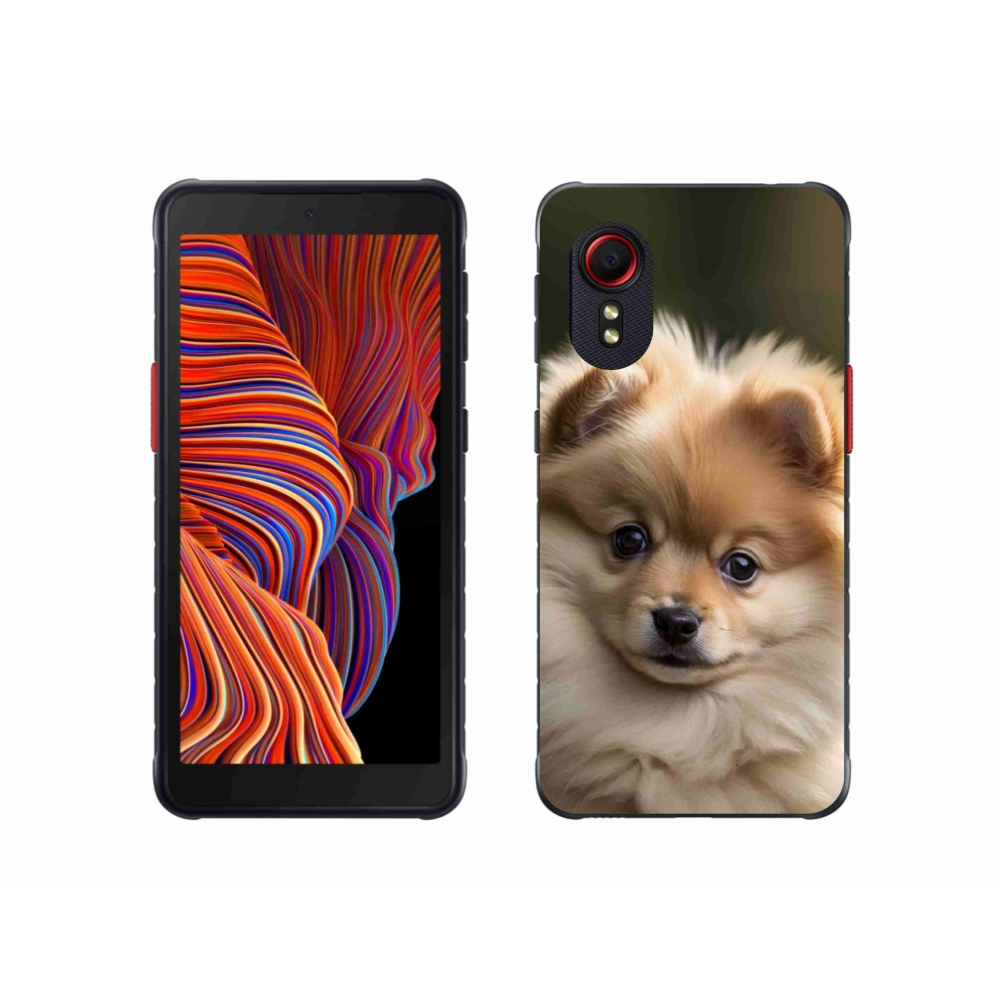 Gelový kryt mmCase na Samsung Galaxy Xcover 5 - roztomilý pomeranian 2