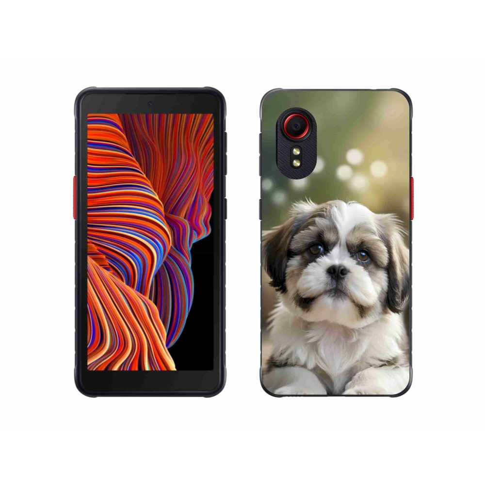Gelový kryt mmCase na Samsung Galaxy Xcover 5 - roztomilý shih-tzu