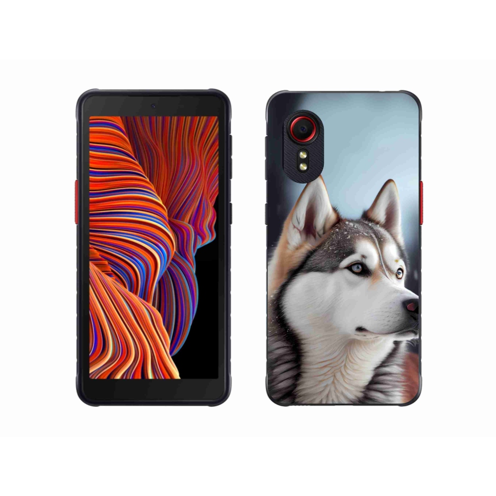 Gelový kryt mmCase na Samsung Galaxy Xcover 5 - sibiřský husky