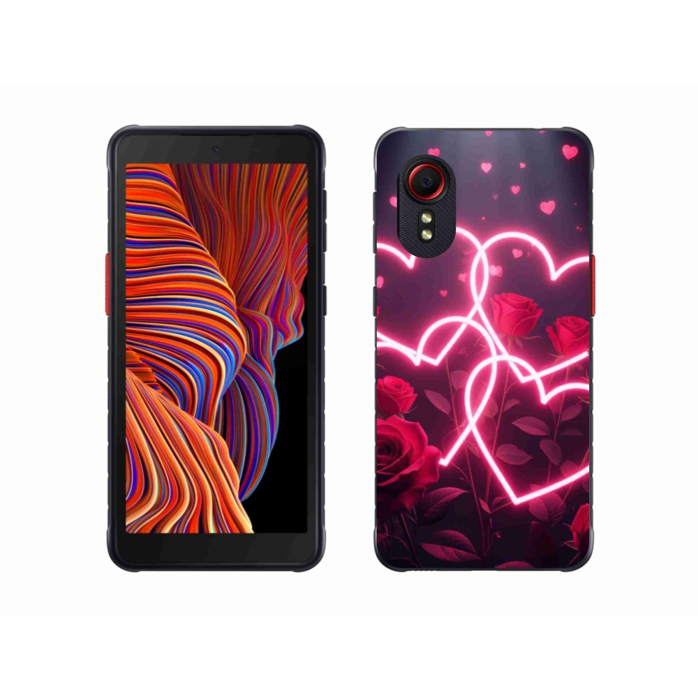 Gelový kryt mmCase na Samsung Galaxy Xcover 5 - srdce lásky