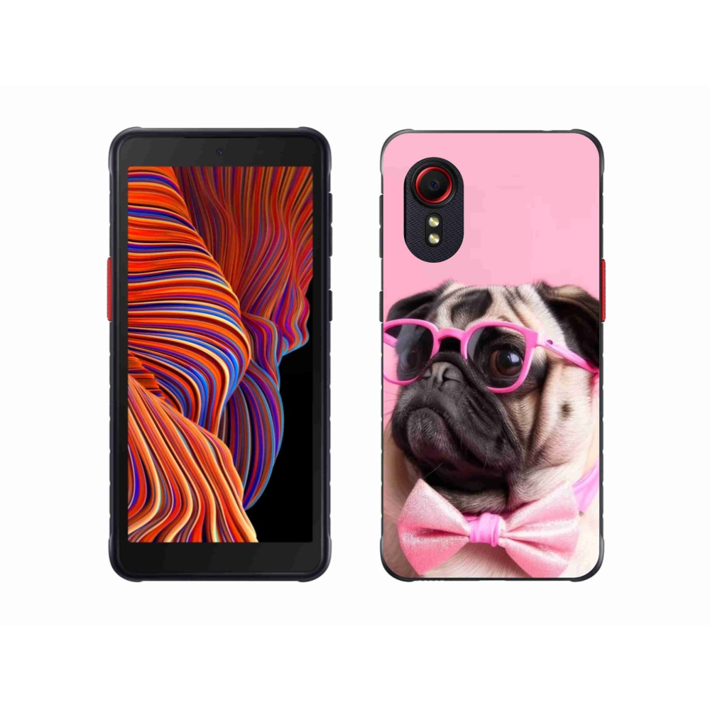 Gelový kryt mmCase na Samsung Galaxy Xcover 5 - stylový mops