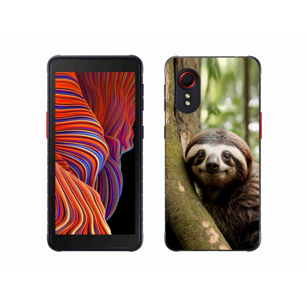 Gelový kryt mmCase na Samsung Galaxy Xcover 5 - usměvavý lenochod