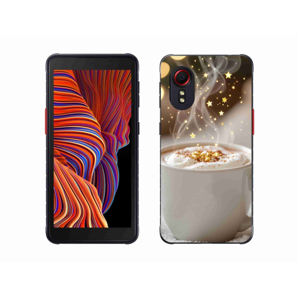 Gelový kryt mmCase na Samsung Galaxy Xcover 5 - vánoční horký nápoj
