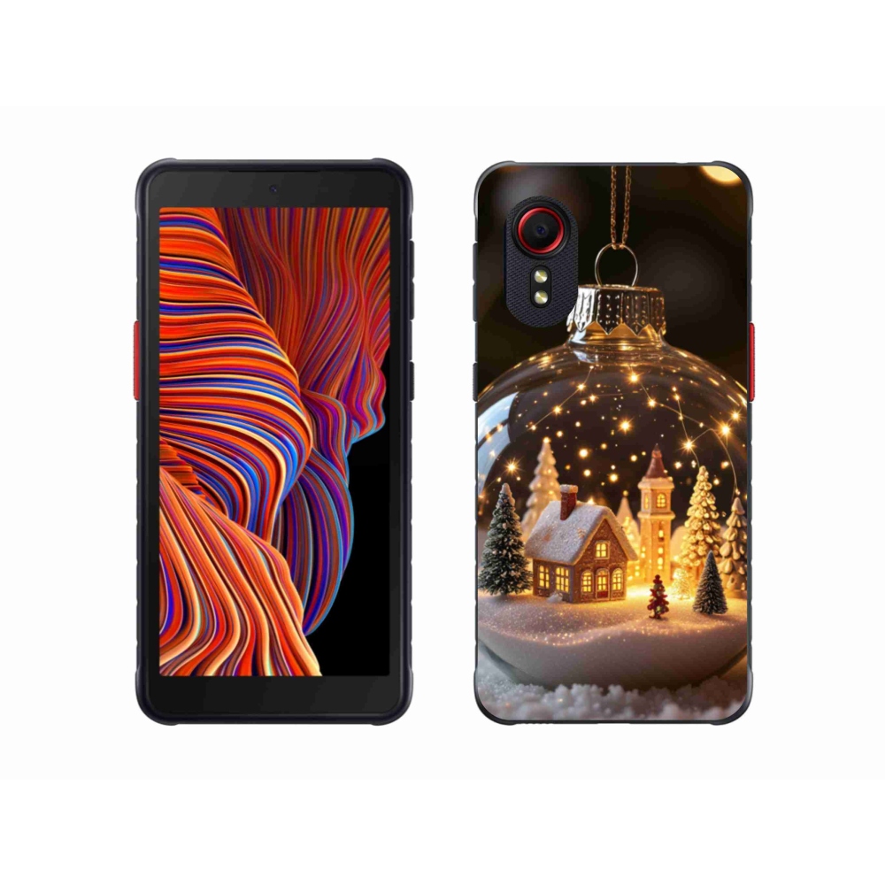 Gelový kryt mmCase na Samsung Galaxy Xcover 5 - vánoční koule 3