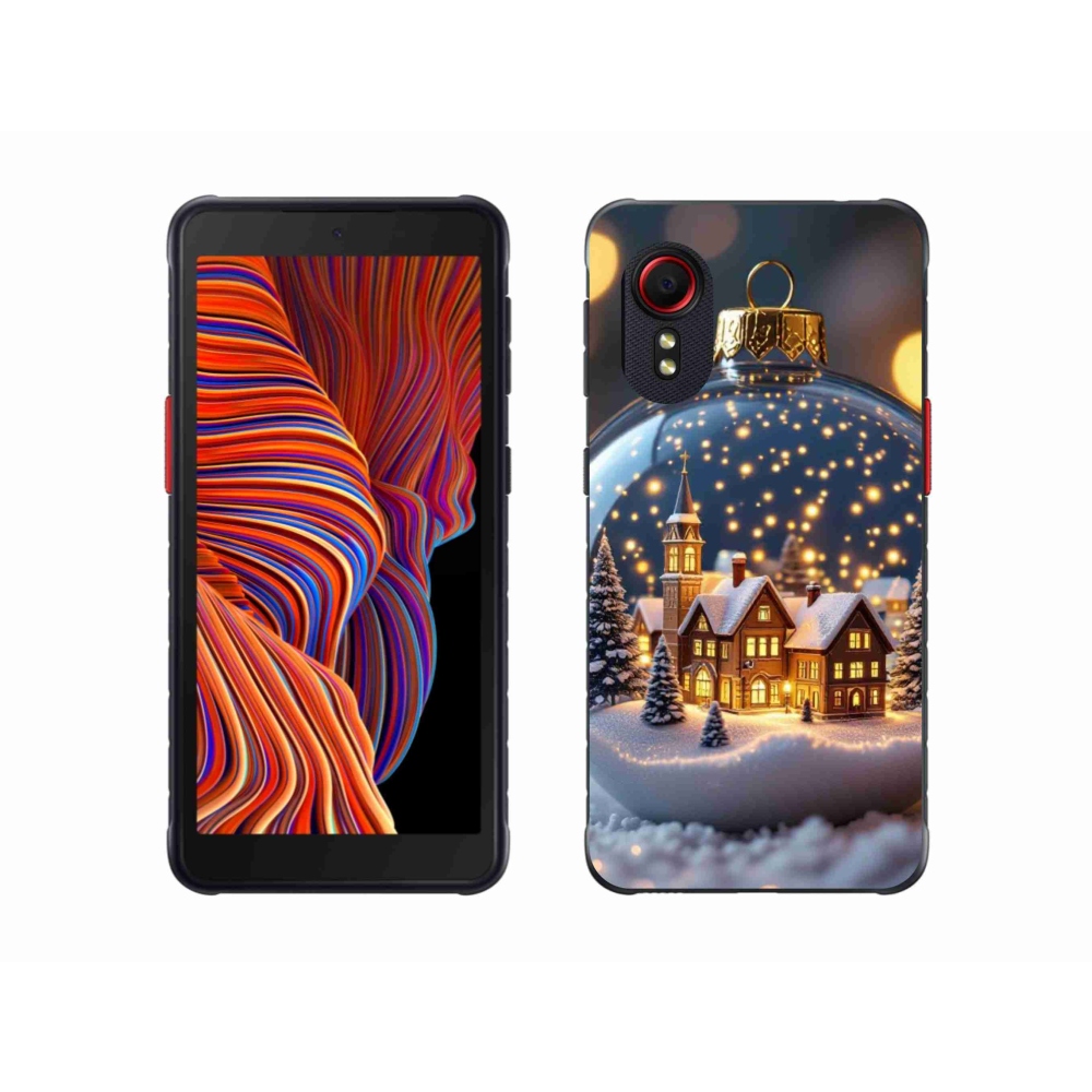 Gelový kryt mmCase na Samsung Galaxy Xcover 5 - vánoční koule 4