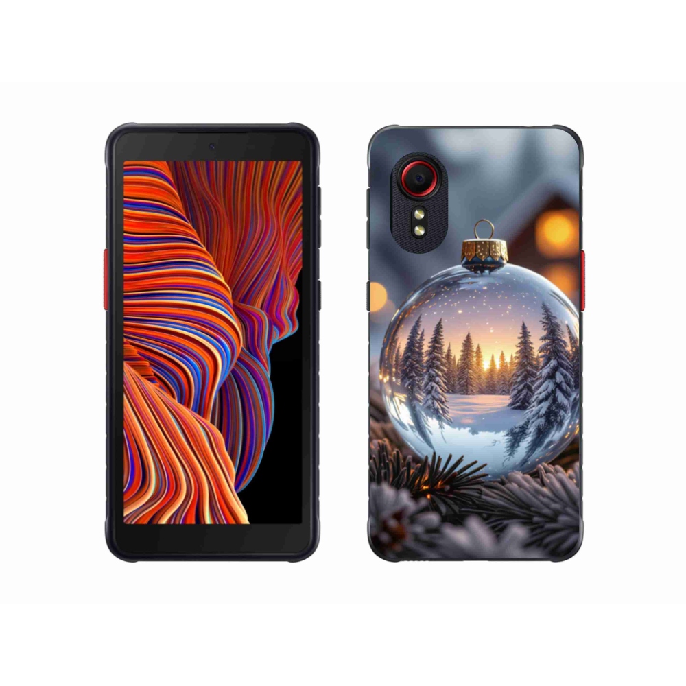 Gelový kryt mmCase na Samsung Galaxy Xcover 5 - vánoční ozdoba