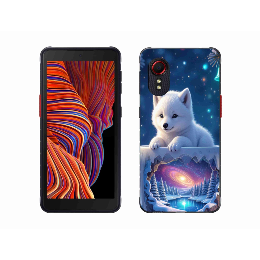 Gelový kryt mmCase na Samsung Galaxy Xcover 5 - vánoční štěně