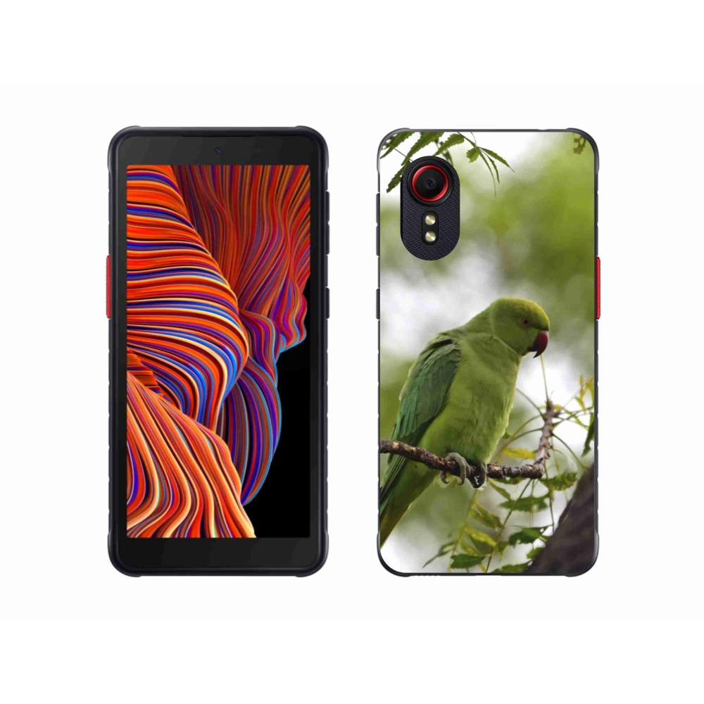 Gelový kryt mmCase na Samsung Galaxy Xcover 5 - zelený papoušek