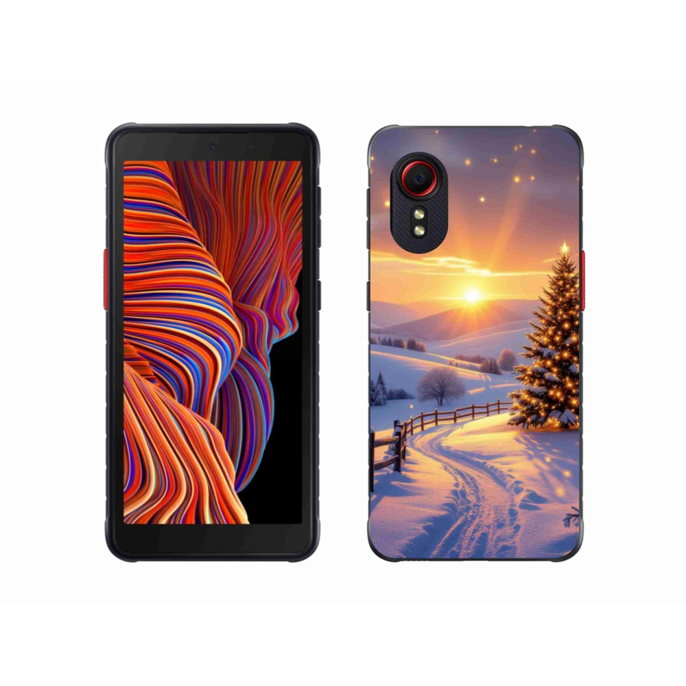 Gelový kryt mmCase na Samsung Galaxy Xcover 5 - zimní krajina