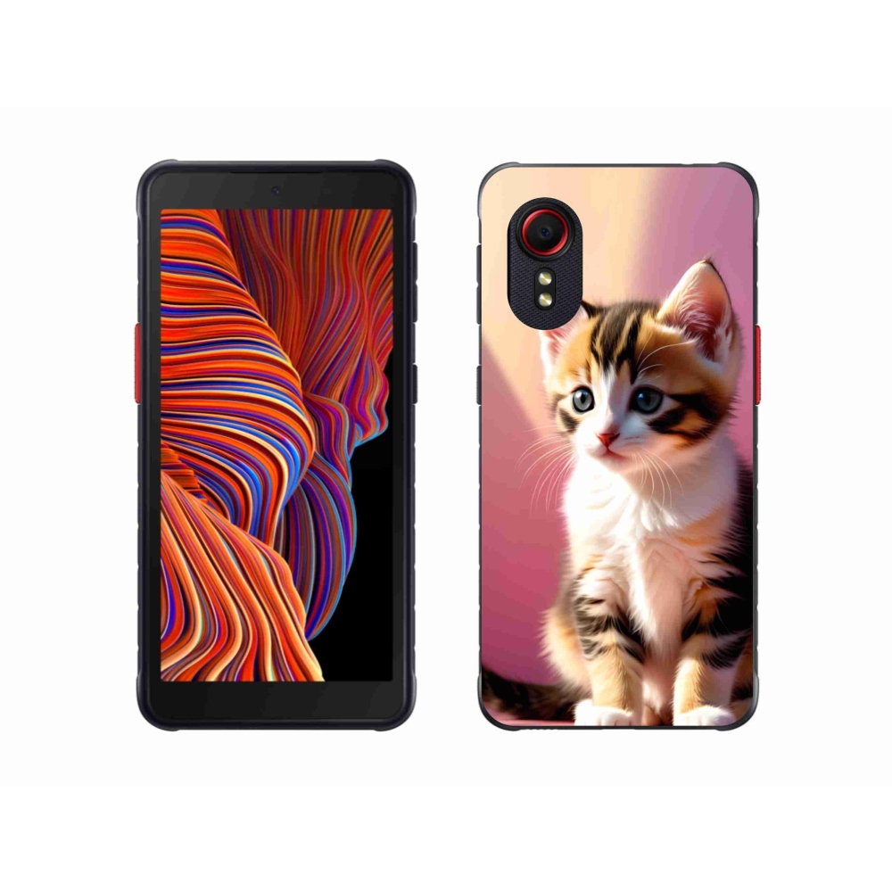 Gelový kryt mmCase na Samsung Galaxy Xcover 5 - zvědavé kotě 2