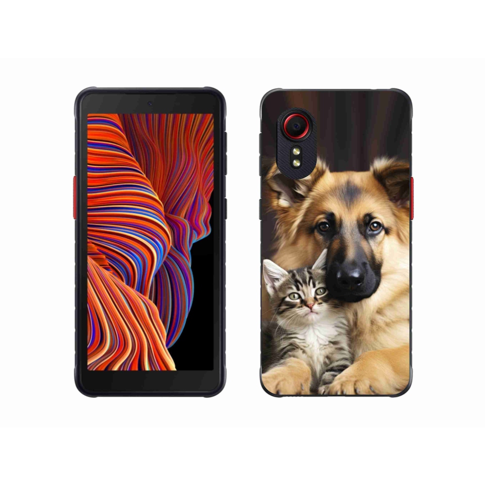Gelový kryt mmCase na Samsung Galaxy Xcover 5 - zvířecí přátelství