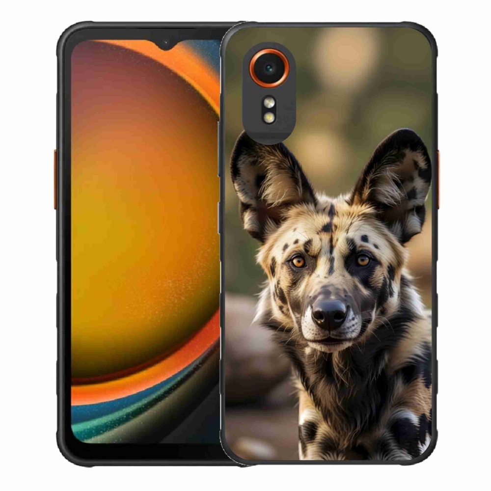 Gelový kryt mmCase na Samsung Galaxy Xcover 7 - africký divoký pes
