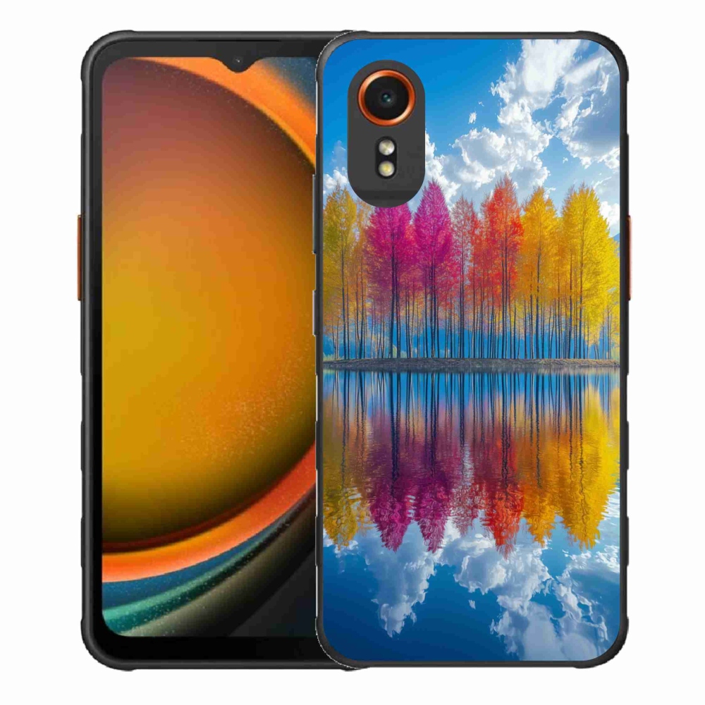 Gelový kryt mmCase na Samsung Galaxy Xcover 7 - barevné stromy