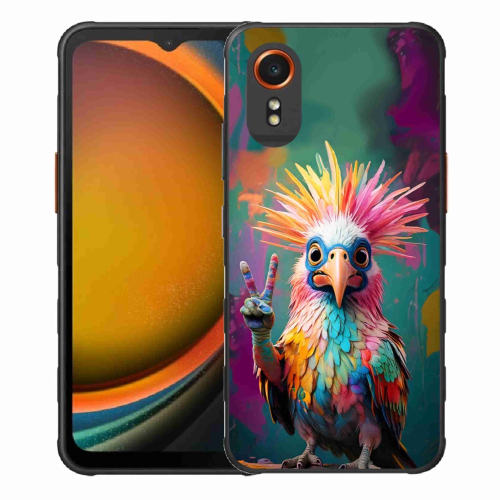 Gelový kryt mmCase na Samsung Galaxy Xcover 7 - barevný rebel