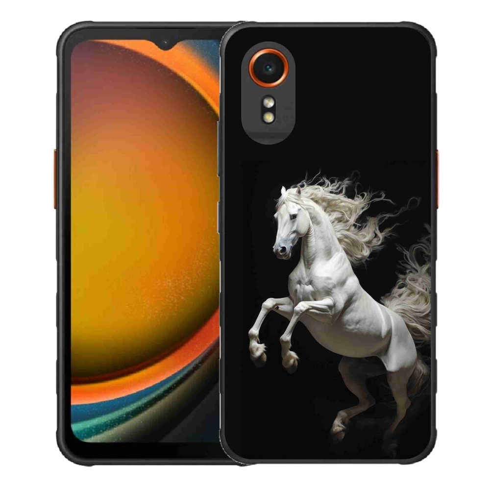 Gelový kryt mmCase na Samsung Galaxy Xcover 7 - bílý kůň 4