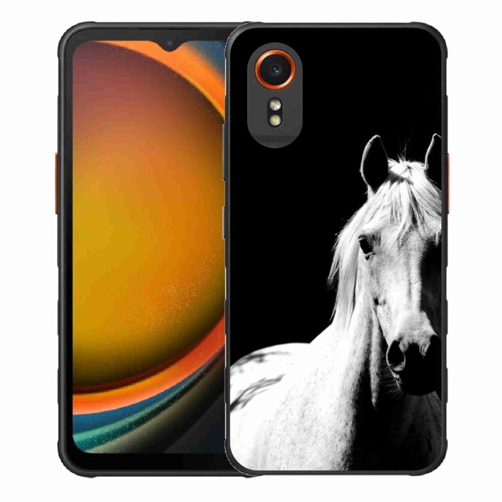 Gelový kryt mmCase na Samsung Galaxy Xcover 7 - bílý kůň 5