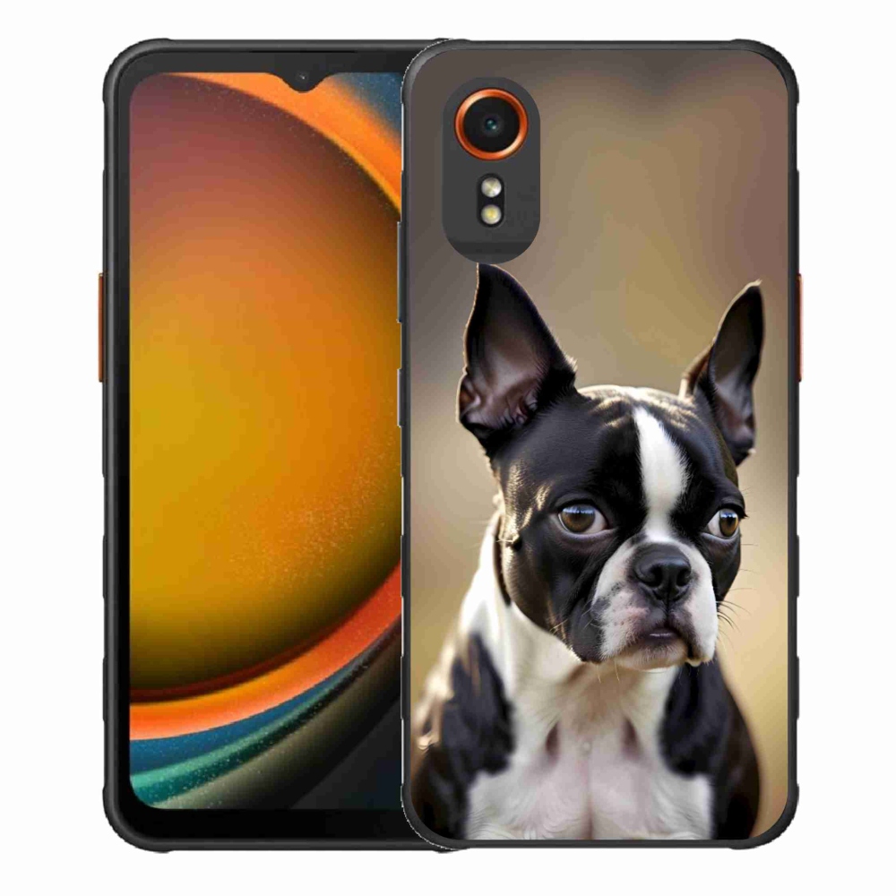 Gelový kryt mmCase na Samsung Galaxy Xcover 7 - bostonský teriér