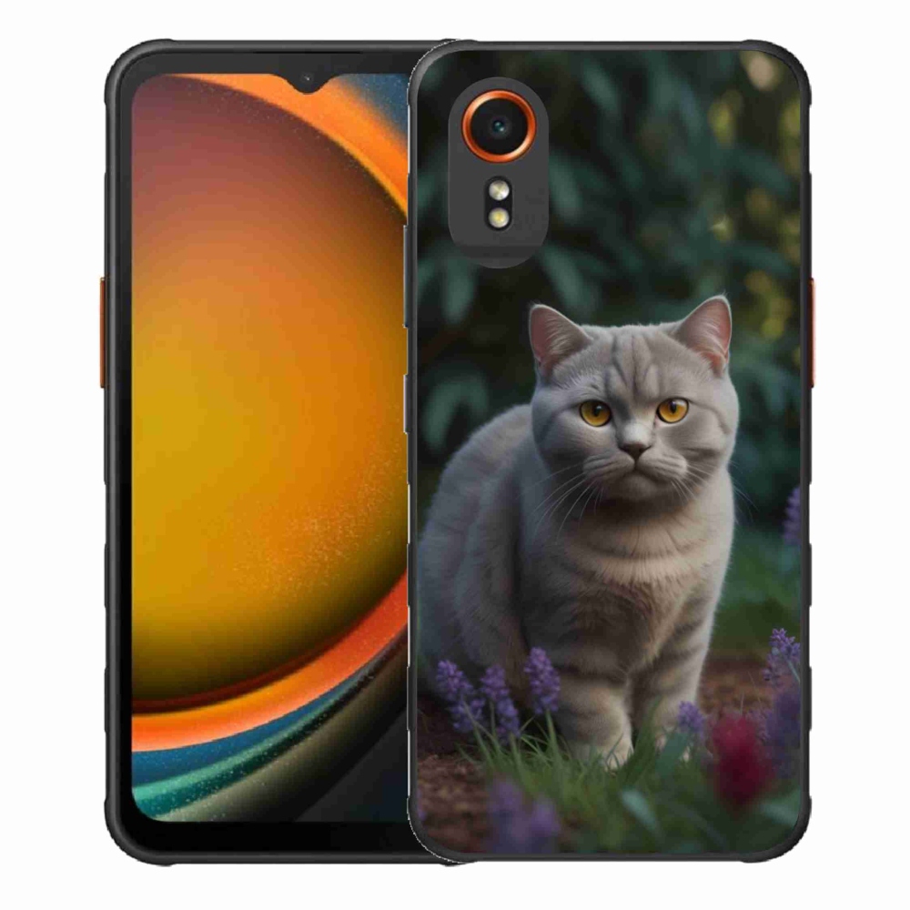 Gelový kryt mmCase na Samsung Galaxy Xcover 7 - britská kočka