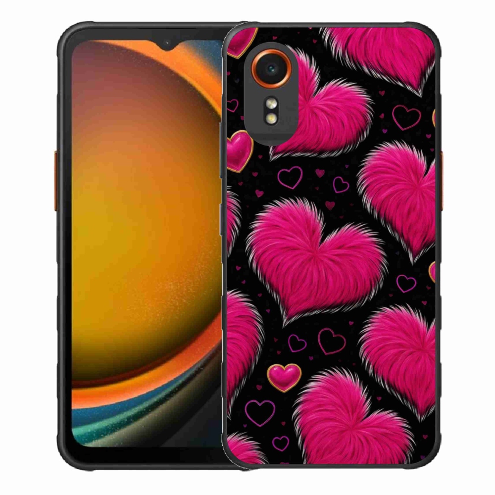 Gelový kryt mmCase na Samsung Galaxy Xcover 7 - hebká srdce