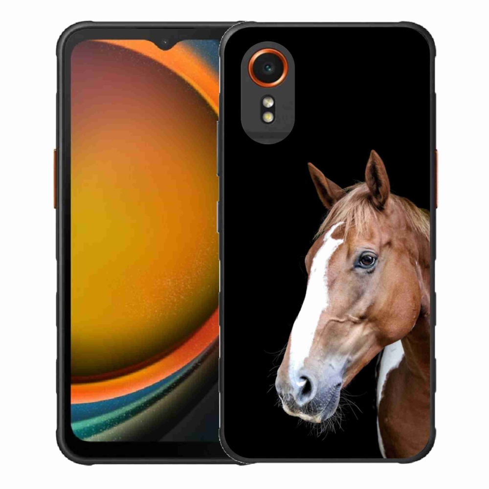 Gelový kryt mmCase na Samsung Galaxy Xcover 7 - hnědý kůň 3