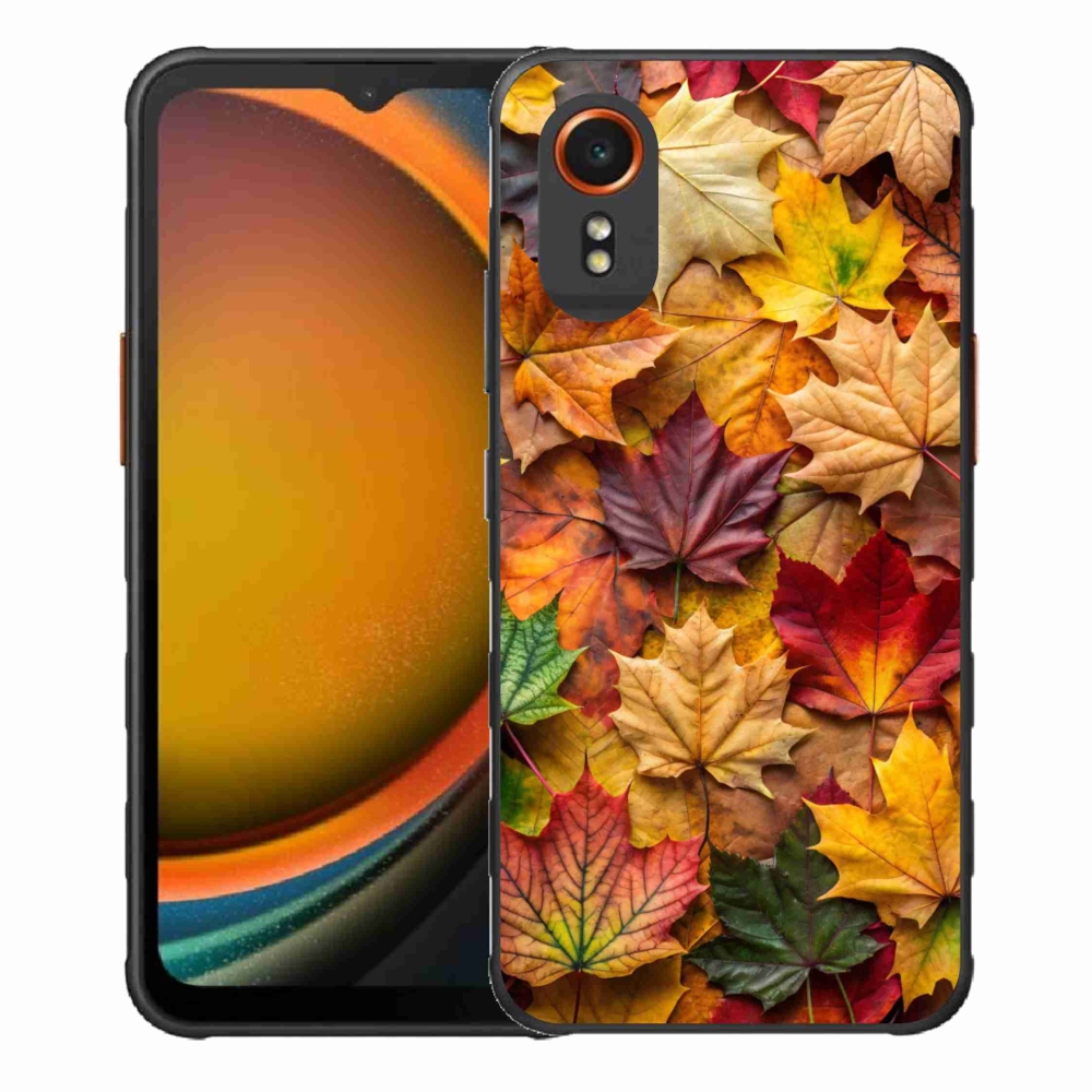 Gelový kryt mmCase na Samsung Galaxy Xcover 7 - javorové listy 2