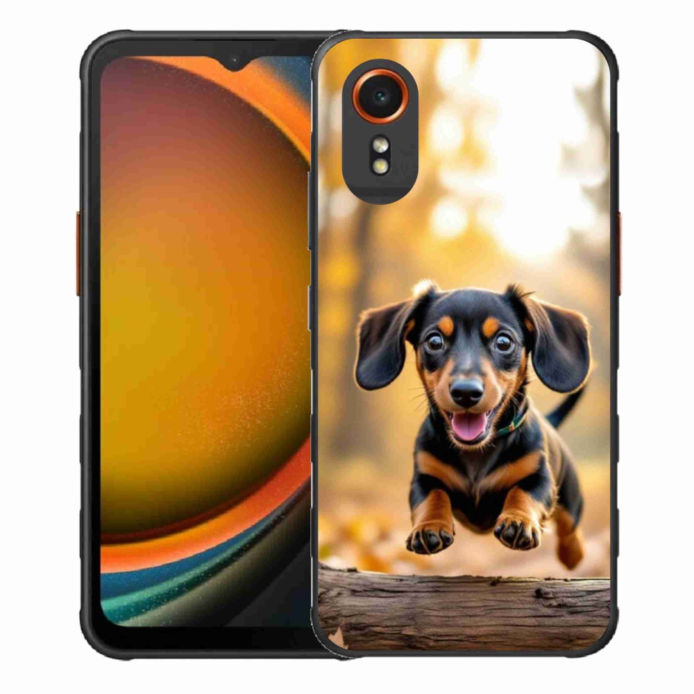 Gelový kryt mmCase na Samsung Galaxy Xcover 7 - jezevčík 2