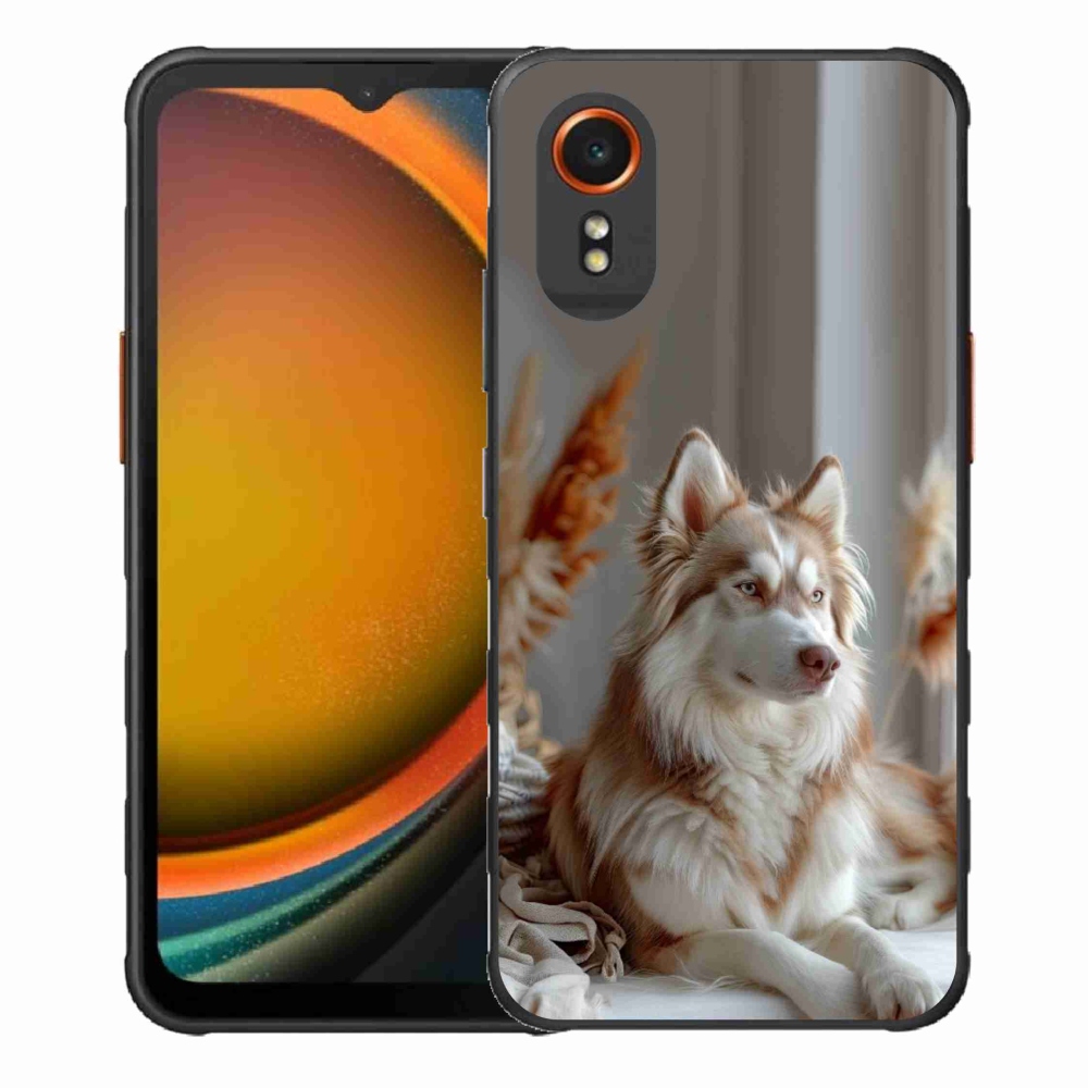 Gelový kryt mmCase na Samsung Galaxy Xcover 7 - klidný sibiřský husky