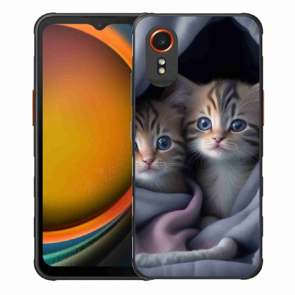 Gelový kryt mmCase na Samsung Galaxy Xcover 7 - kočičí duo 2