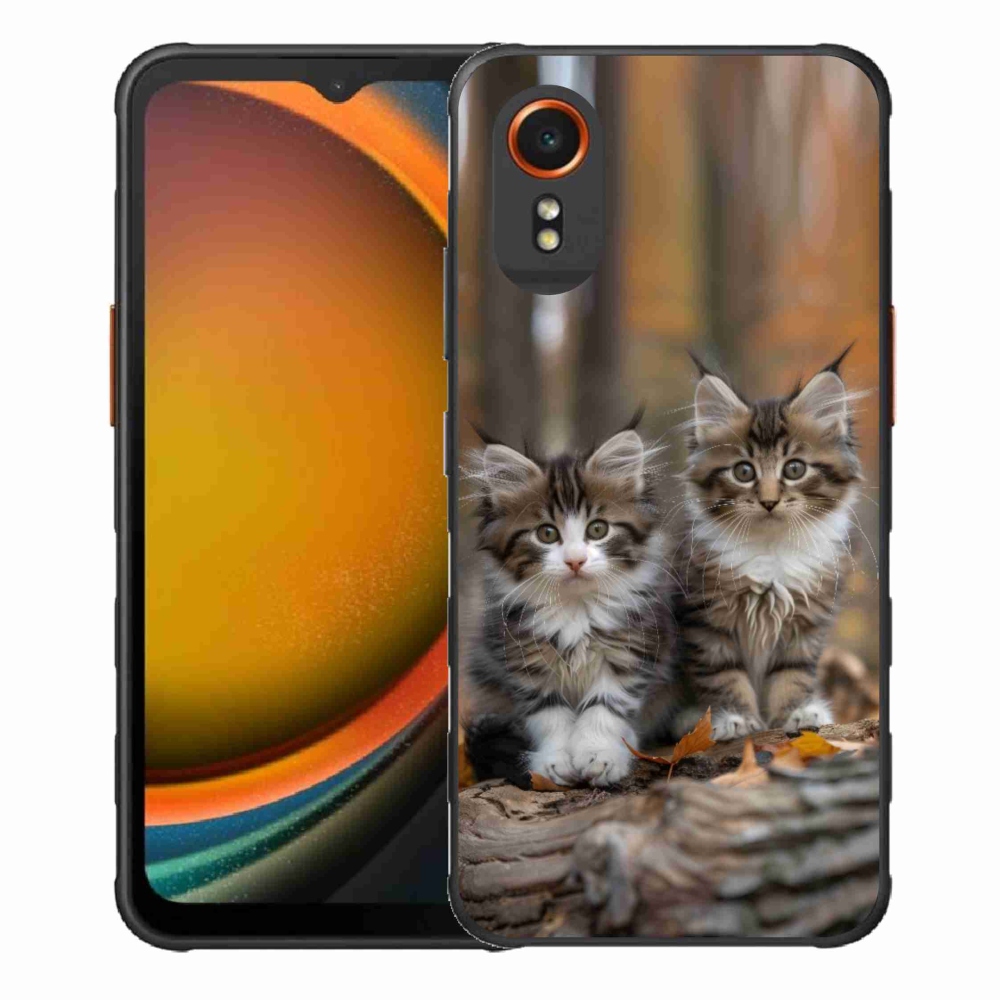 Gelový kryt mmCase na Samsung Galaxy Xcover 7 - kočičí duo 3