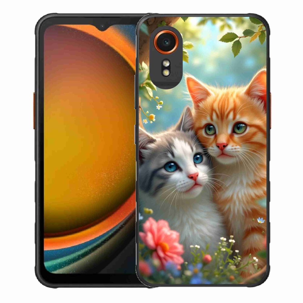 Gelový kryt mmCase na Samsung Galaxy Xcover 7 - kočičí láska 2