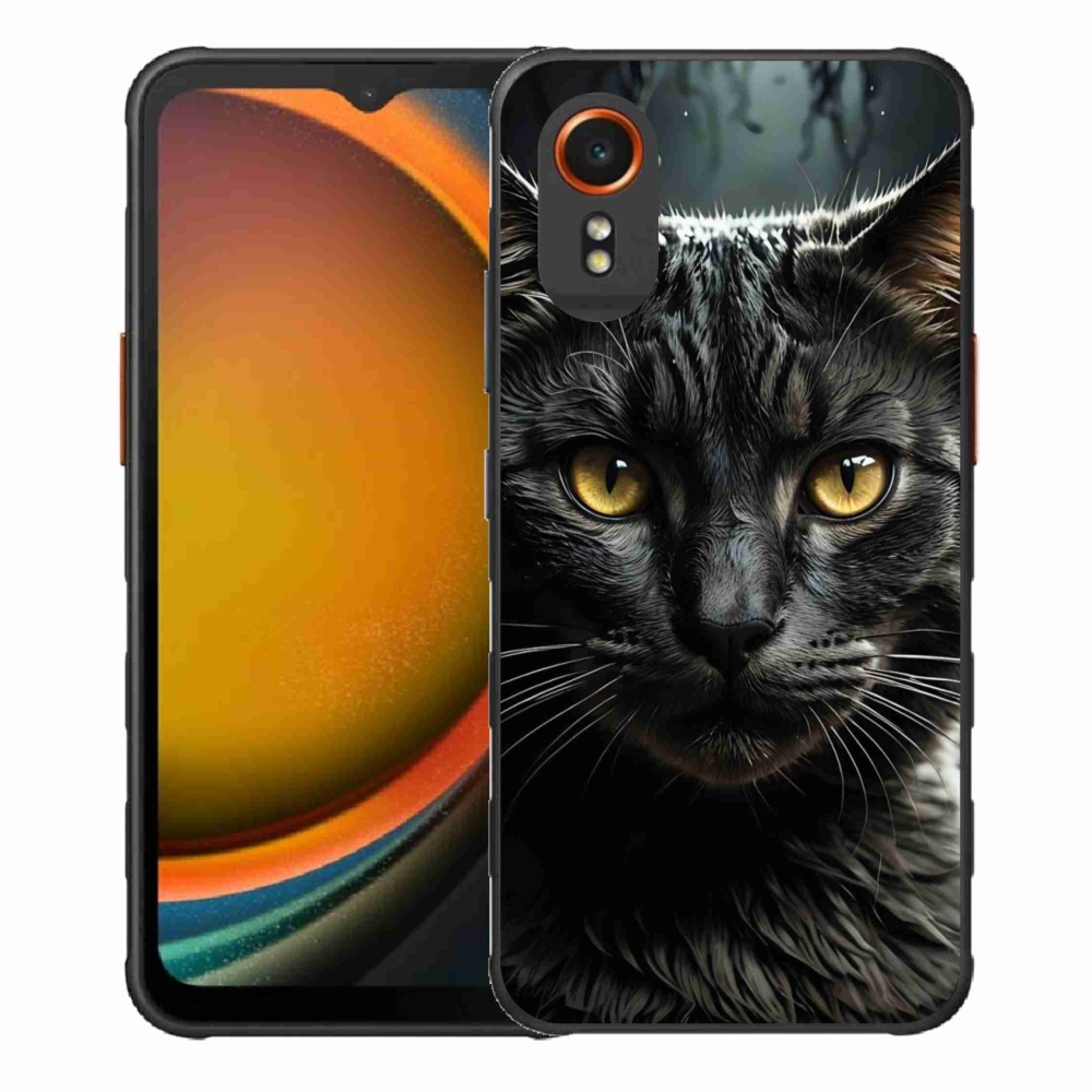 Gelový kryt mmCase na Samsung Galaxy Xcover 7 - kočičí pohled 3