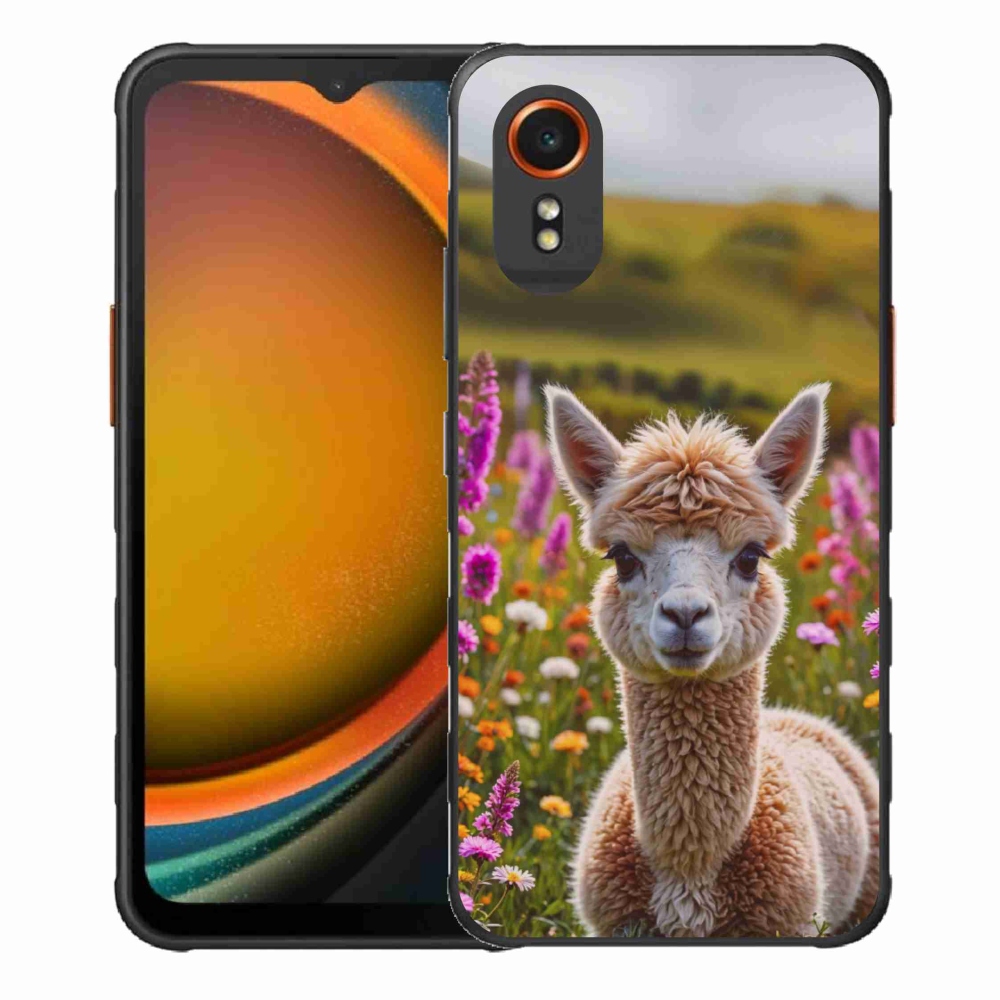 Gelový kryt mmCase na Samsung Galaxy Xcover 7 - lama na louce