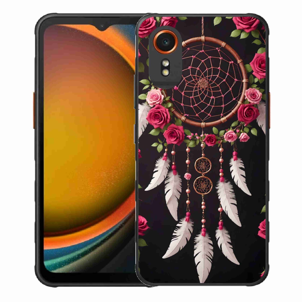 Gelový kryt mmCase na Samsung Galaxy Xcover 7 - lapač snů s růžemi
