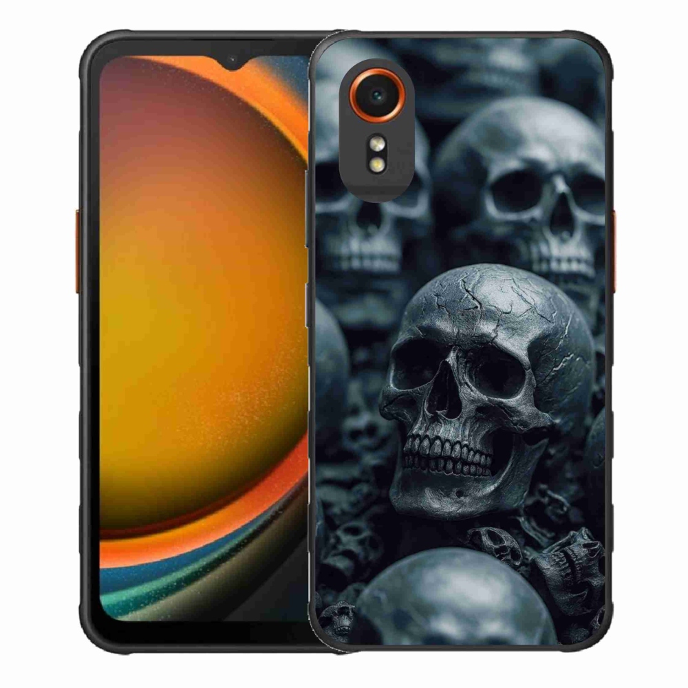 Gelový kryt mmCase na Samsung Galaxy Xcover 7 - lebka 2