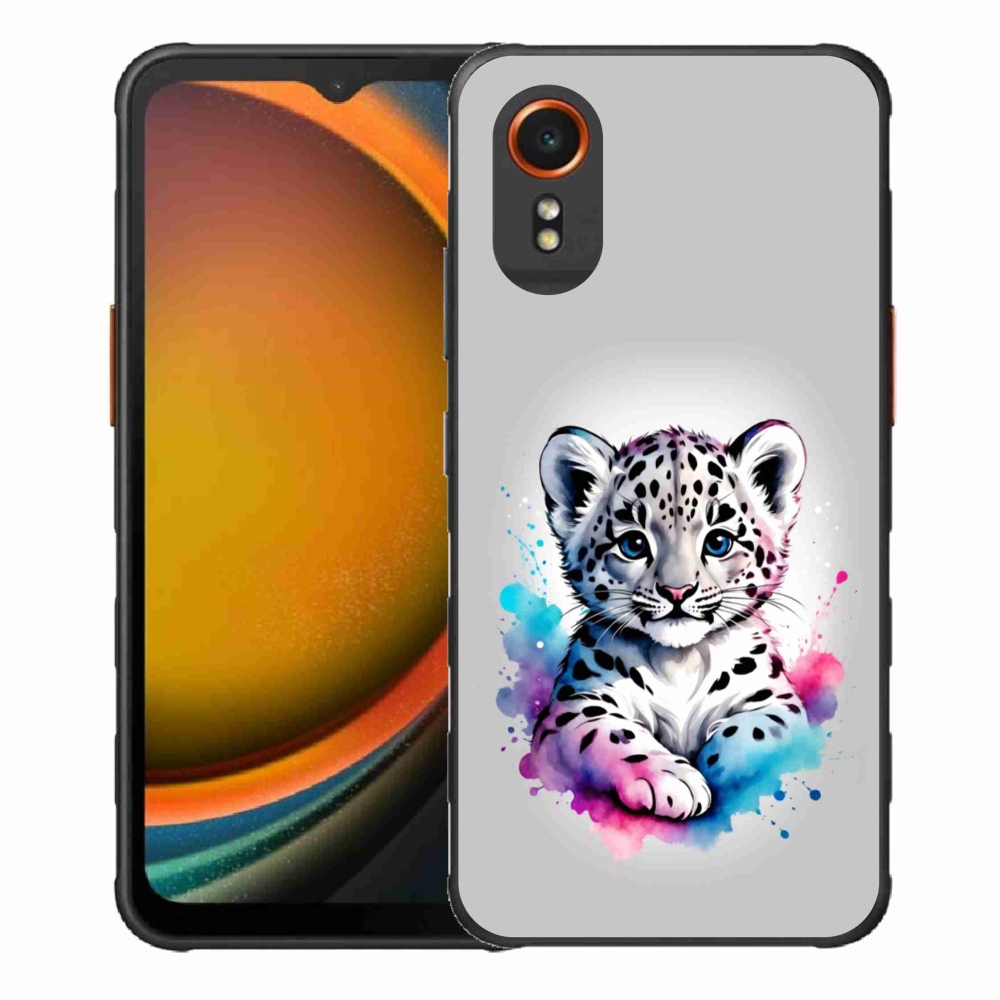 Gelový kryt mmCase na Samsung Galaxy Xcover 7 - levhartí mládě