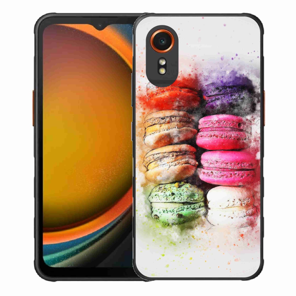Gelový kryt mmCase na Samsung Galaxy Xcover 7 - makrónky