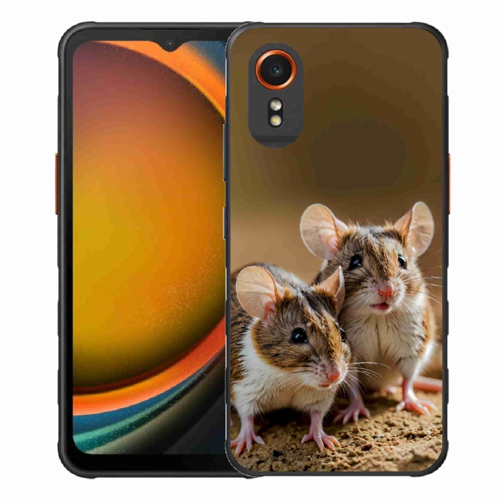 Gelový kryt mmCase na Samsung Galaxy Xcover 7 - myší duo