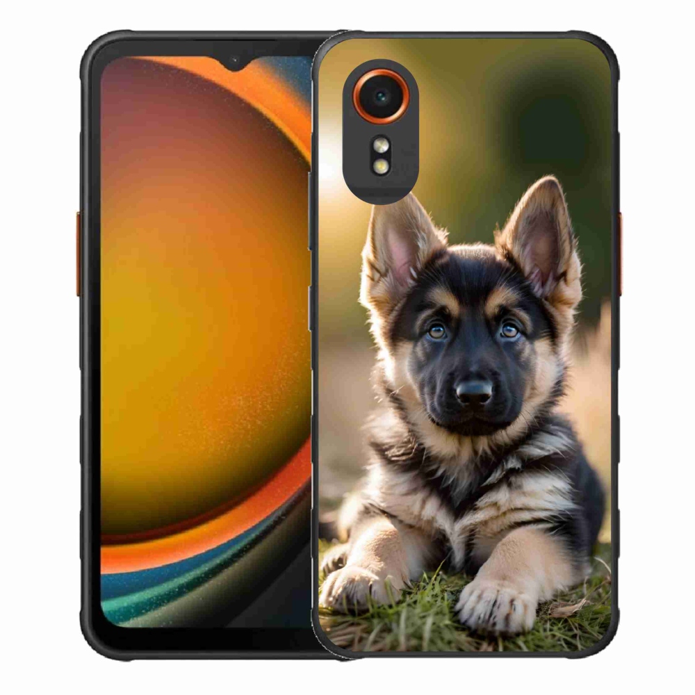 Gelový kryt mmCase na Samsung Galaxy Xcover 7 - německý ovčák v přírodě