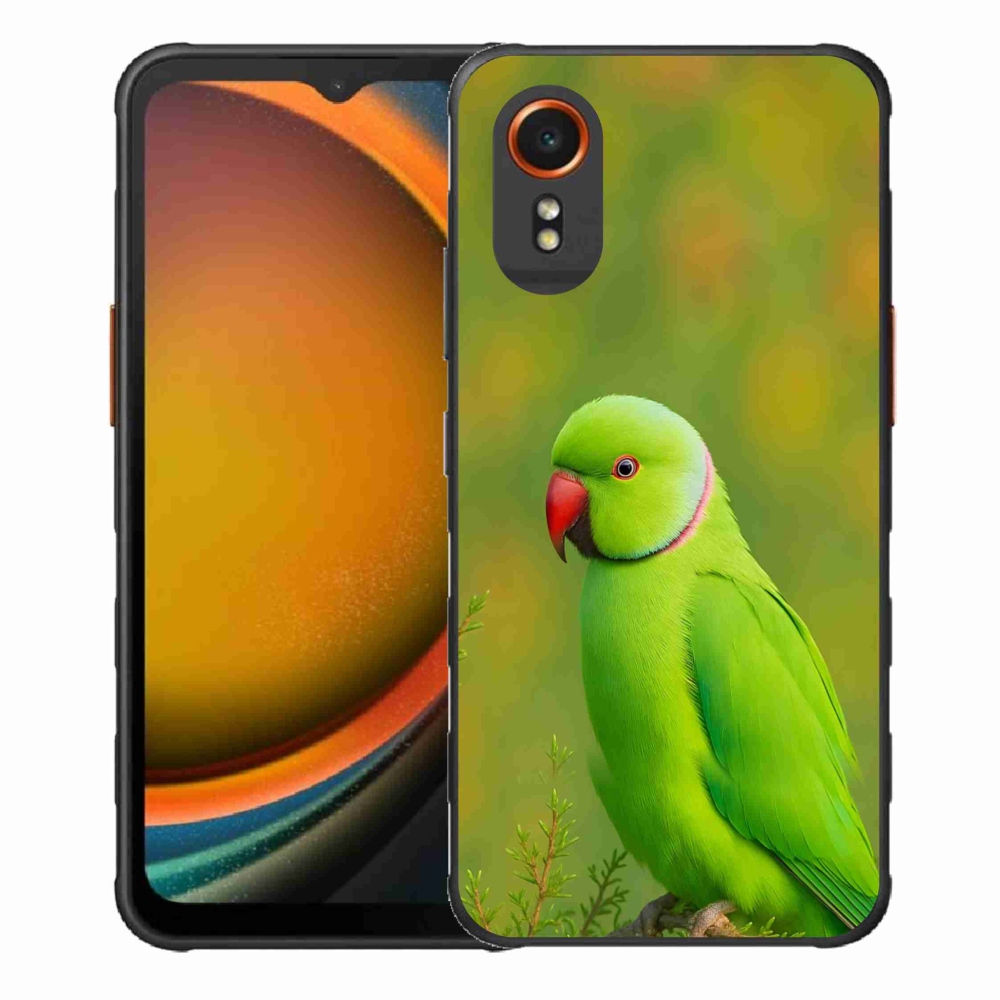 Gelový kryt mmCase na Samsung Galaxy Xcover 7 - papoušek alexandr 2