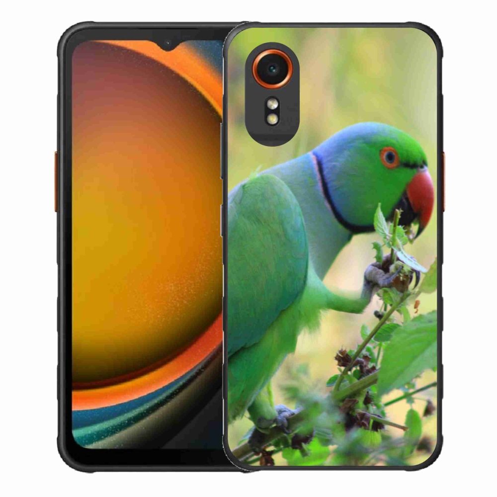 Gelový kryt mmCase na Samsung Galaxy Xcover 7 - papoušek alexandr