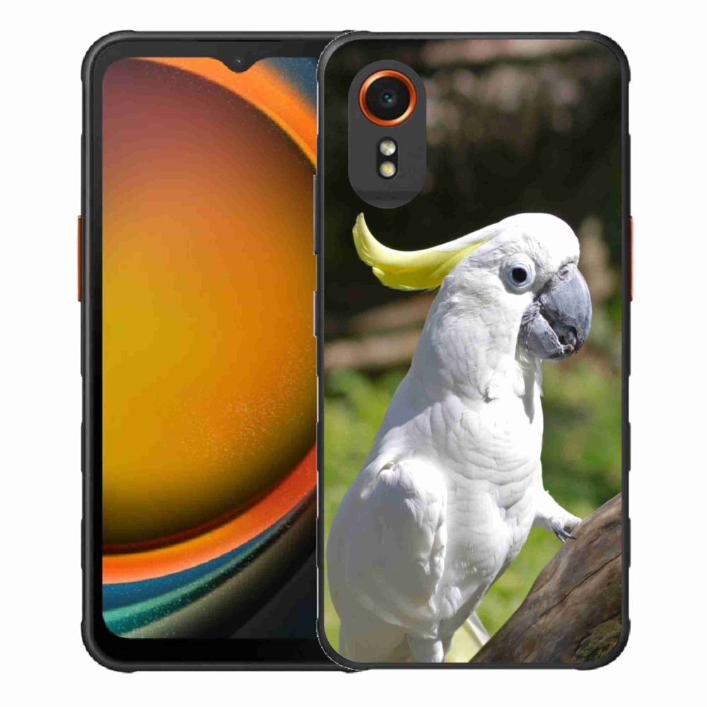 Gelový kryt mmCase na Samsung Galaxy Xcover 7 - papoušek kakadu 2