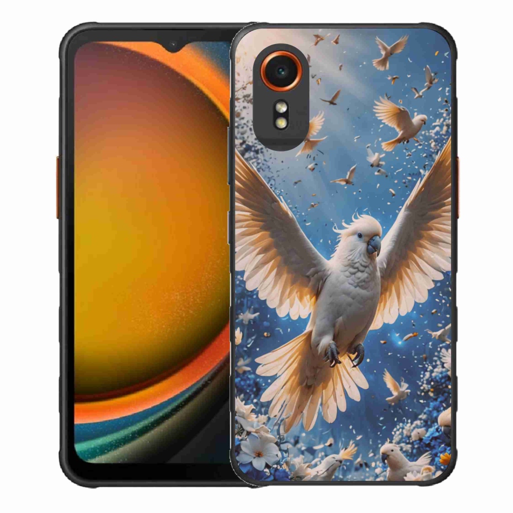 Gelový kryt mmCase na Samsung Galaxy Xcover 7 - papoušek kakadu