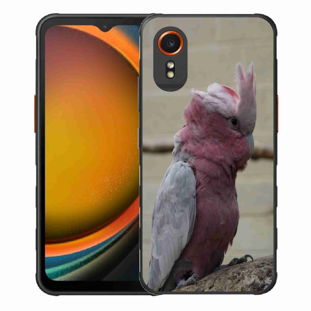 Gelový kryt mmCase na Samsung Galaxy Xcover 7 - papoušek kakadu růžový