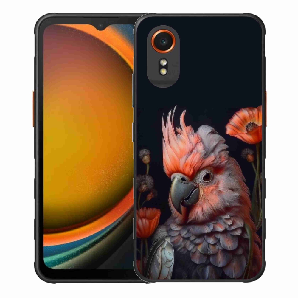 Gelový kryt mmCase na Samsung Galaxy Xcover 7 - papoušek kakadu v barvách