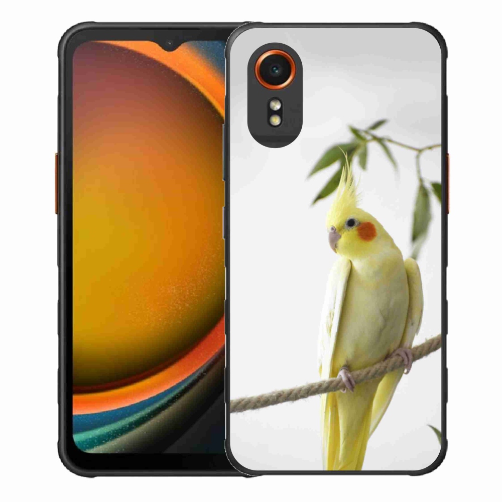 Gelový kryt mmCase na Samsung Galaxy Xcover 7 - papoušek korela chocholatá
