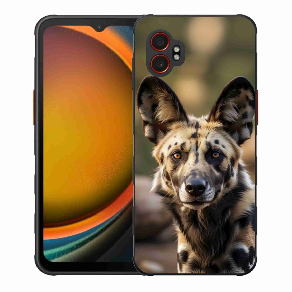 Gelový kryt mmCase na Samsung Galaxy Xcover 7 Pro - africký divoký pes