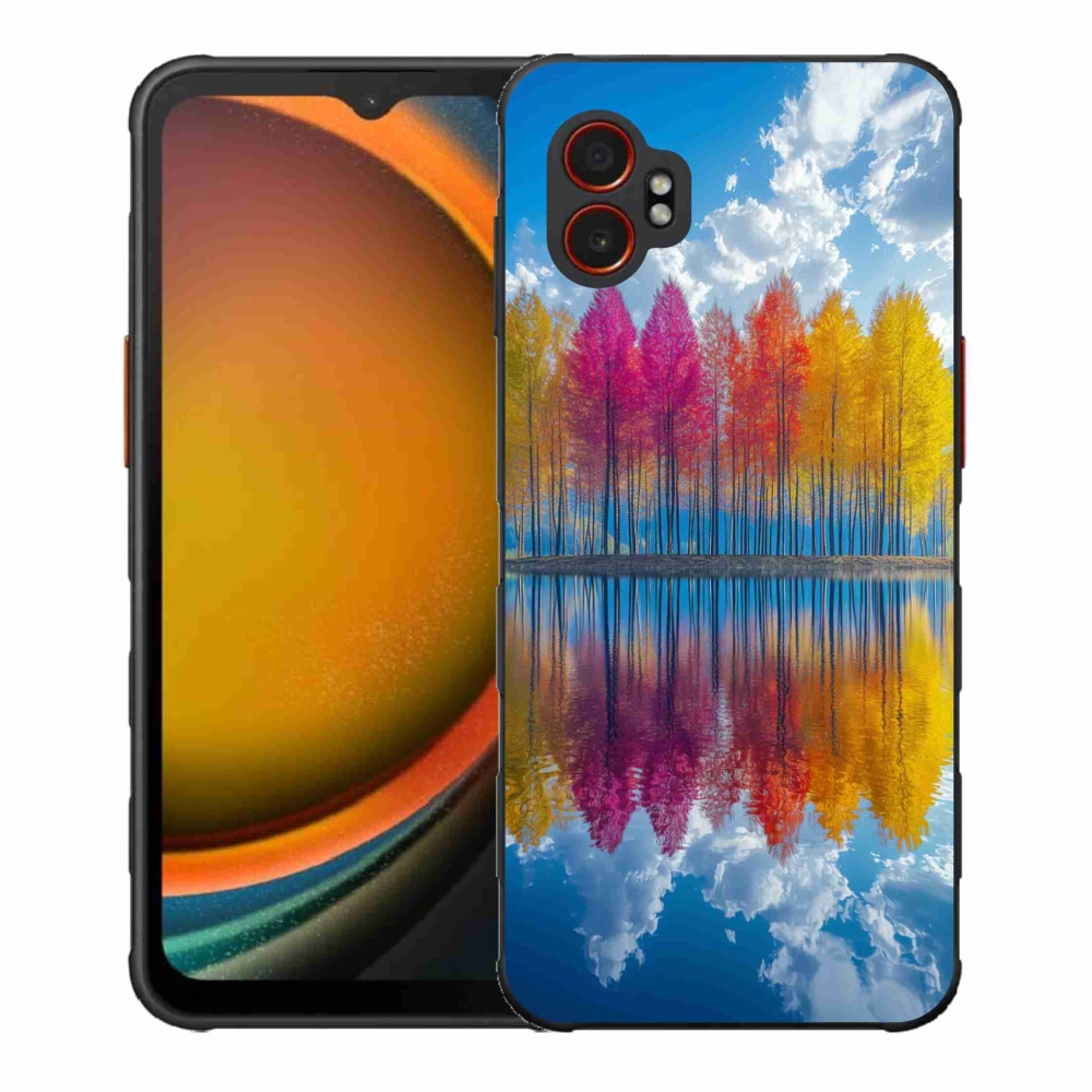 Gelový kryt mmCase na Samsung Galaxy Xcover 7 Pro - barevné stromy