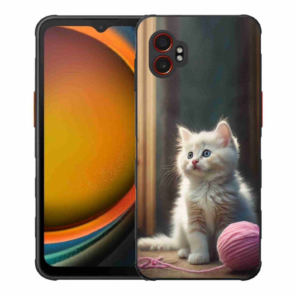 Gelový kryt mmCase na Samsung Galaxy Xcover 7 Pro - bílé kotě 2