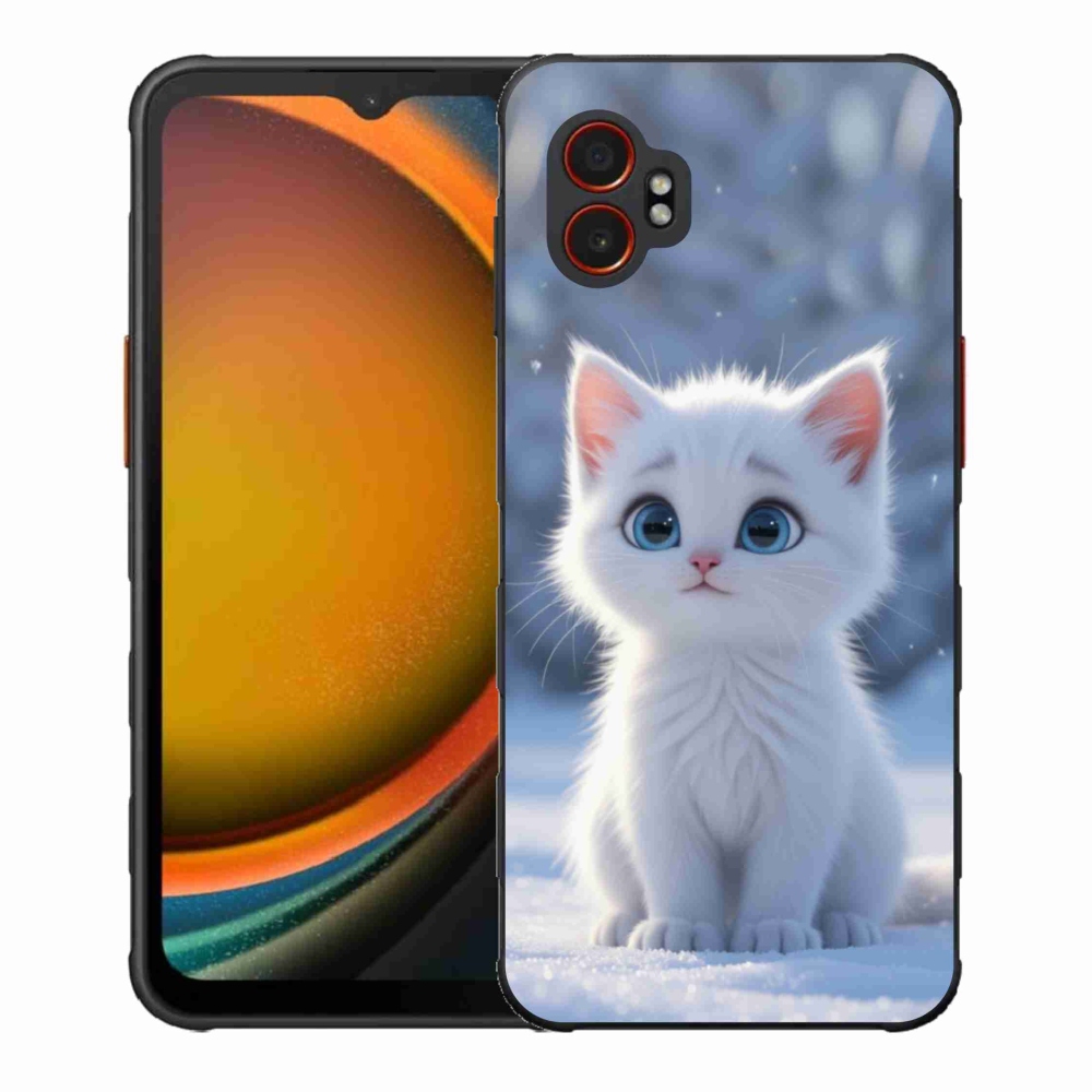 Gelový kryt mmCase na Samsung Galaxy Xcover 7 Pro - bílé kotě 3