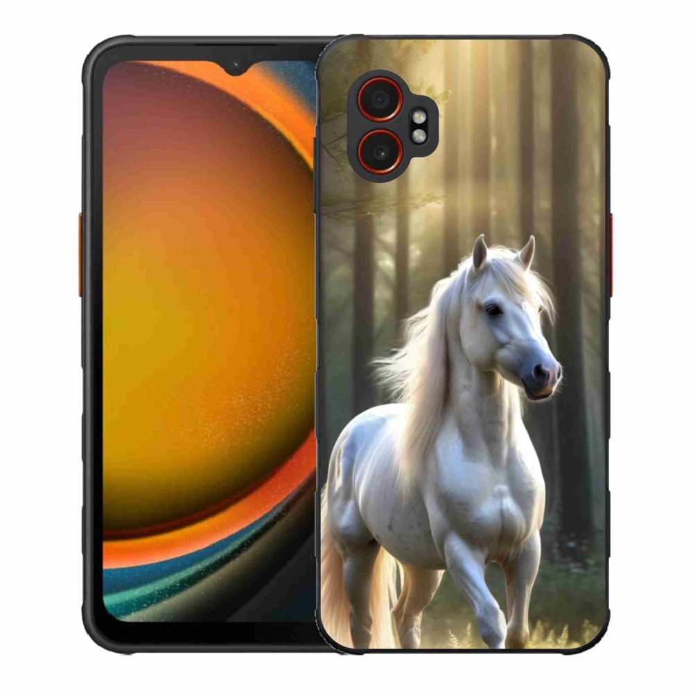 Gelový kryt mmCase na Samsung Galaxy Xcover 7 Pro - bílý kůň 3